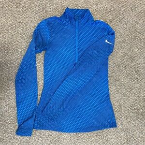 Nike Pro Hyperwarm Series Running Women’s M Micro Fleece Lined 1/2 Zip Shirt EUC